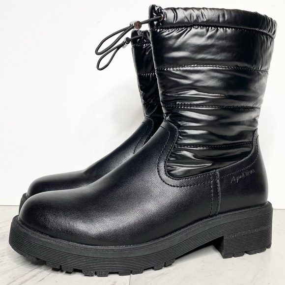 AquaDiva Black Puffer Boot 39 - Picture 1 of 15